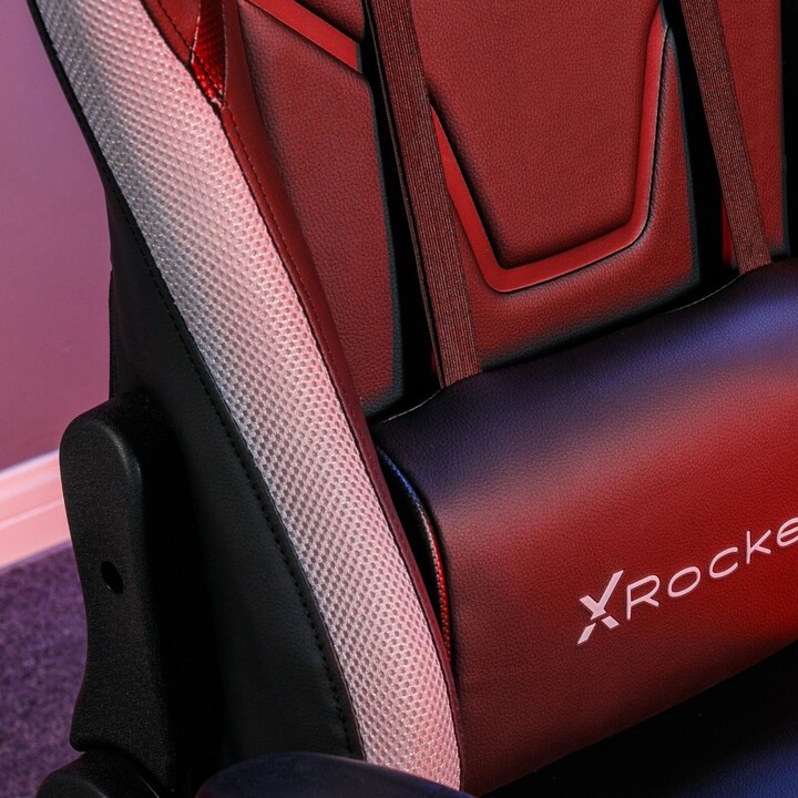 X Rocker Agility Compact eSports - Silla giratoria gaming de oficina para niños y adolescentes con iluminación LED, negra