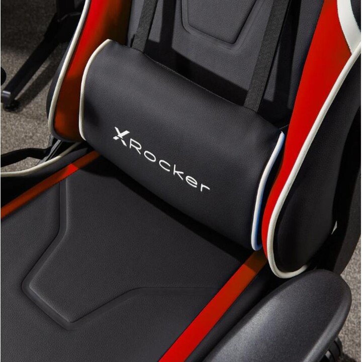 X Rocker Agility Compact eSports Silla giratoria de oficina gaming para niños y adolescentes, roja/negra