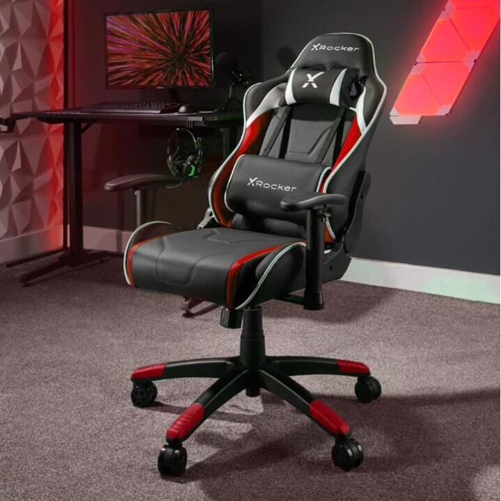 X Rocker Agility Compact eSports - Gaming office swivel chair for children & teenagers - red/black