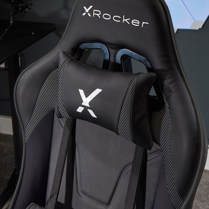 X Rocker Agility Compact eSports - Cadeira giratória para escritório gamer para crianças e adolescentes - preta