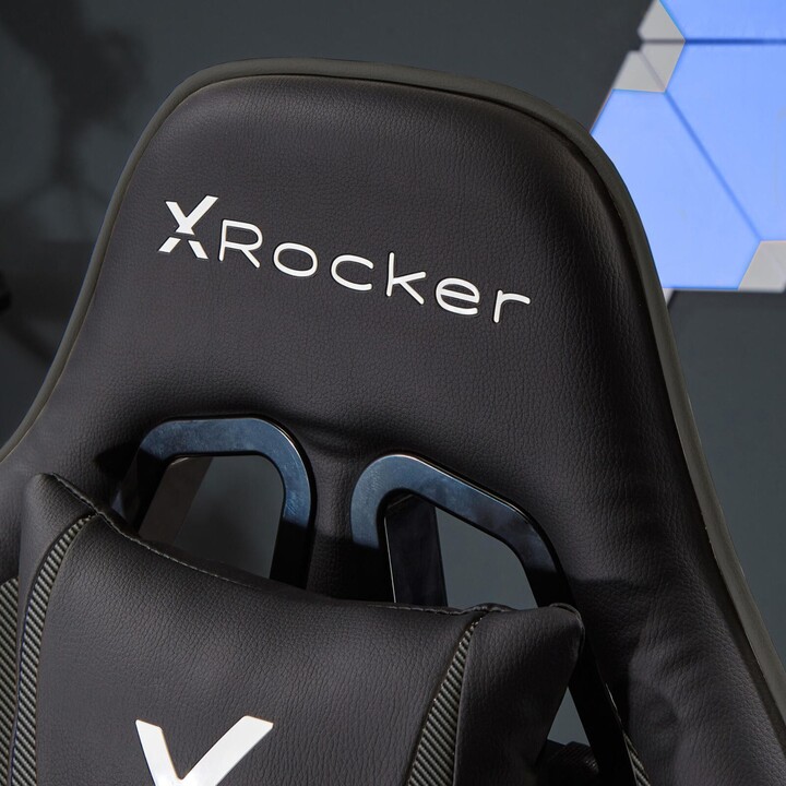 X Rocker Agility Compact eSports Silla giratoria de oficina gaming para niños y adolescentes, negra