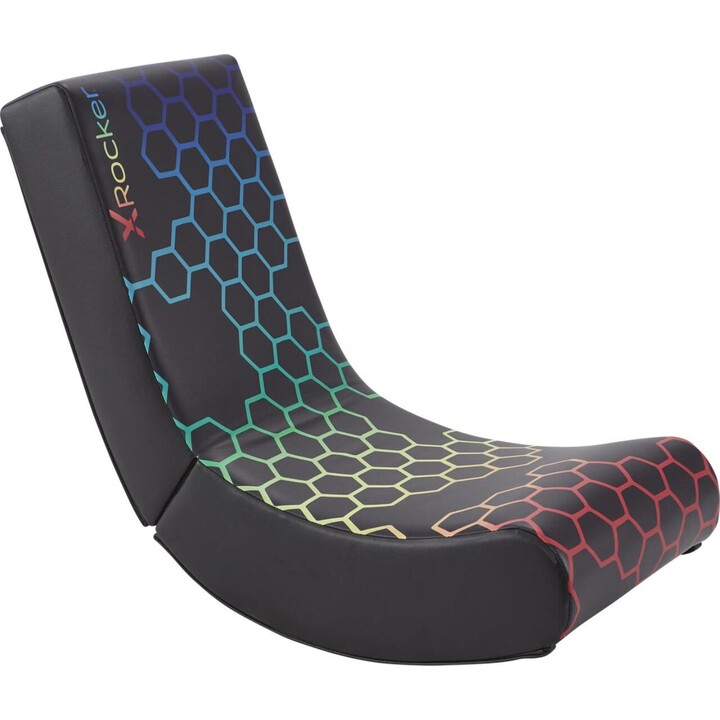 X Rocker Neo Hex Floor Rocker Gaming-Bodensessel für Kinder & Jugendliche - schwarz/neon