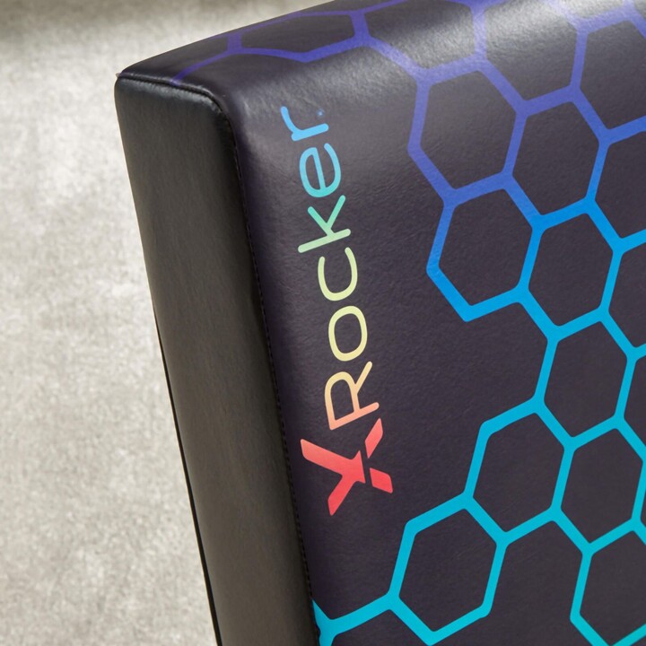 X Rocker Neo Hex Floor Rocker Gaming-Bodensessel für Kinder & Jugendliche - schwarz/neon