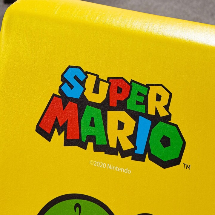 X Rocker Nintendo Super Mario™ Floor Rocker Gaming Floor Chair in Yoshi Design for Kids & Teenagers - Yellow