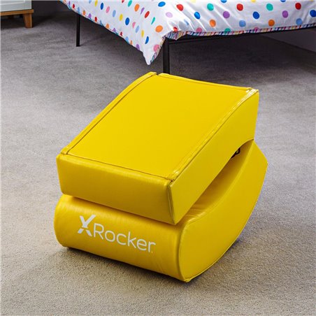 X Rocker Nintendo Super Mario™ Floor Rocker Gaming Floor Chair in Yoshi Design for Kids & Teenagers - Yellow