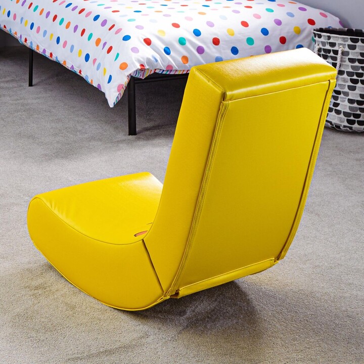 X Rocker Nintendo Super Mario™ Floor Rocker Gaming Floor Chair in Yoshi Design for Kids & Teenagers - Yellow