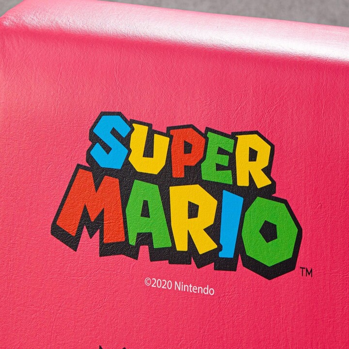 X Rocker Nintendo Super Mario™ Floor Rocker Gaming Floor Chair in Peach Design for Children & Teenagers - pink