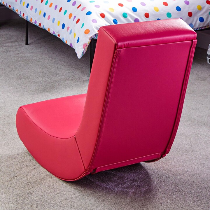 X Rocker Nintendo Super Mario™ Floor Rocker Gaming Floor Chair in Peach Design for Children & Teenagers - pink