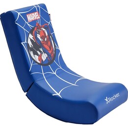 X Rocker Marvel™ Spider-Man Floor Rocker Gaming Floor Chair for Kids & Teens - Blue
