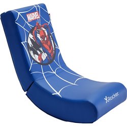 X Rocker Marvel™ Spider-Man Floor Rocker Gaming-Bodensessel für Kinder & Jugendliche - blau