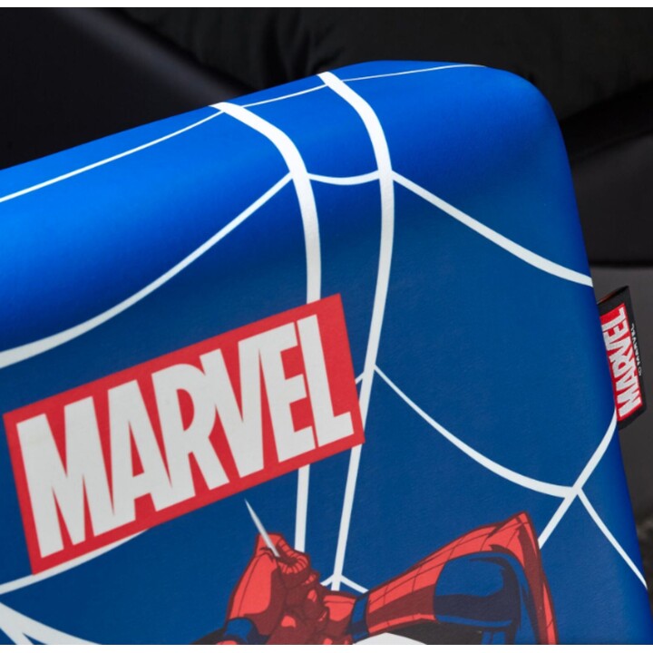 Silla de juego de suelo X Rocker Marvel Spider-Man para niños y adolescentes, Azul
