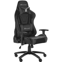Chaise de bureau pivotante pour jeux vidéo X Rocker Agility eSports - Noir
