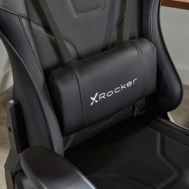 Silla giratoria de oficina para gaming X Rocker Agility eSports, negra