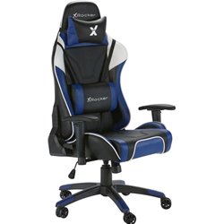 Silla giratoria de oficina para gaming X Rocker Agility eSports, azul/negro