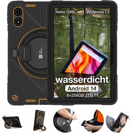 AGM Mobile P2 Tablet Attivo Robusto 256 GB 8 RAM Nero