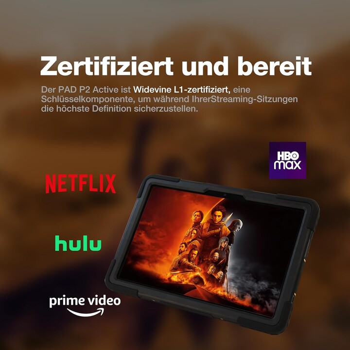 Tablet AGM Mobile P2 Active Rugged 256 GB 8 RAM preto