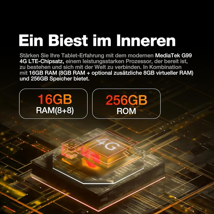Tablet AGM Mobile P2 Active Rugged 256 GB 8 RAM preto