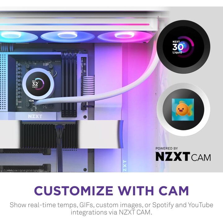 Nzxt Kraken Plus 360 RGB Prozessor All-in-One Flüssigkeitskühlsystem Weiß 1 Stück(e)