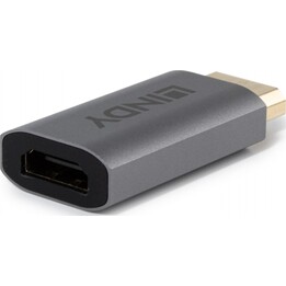 Lindy 41095 Aktiver DisplayPort-zu-HDMI-Konverter 8K60 Grau