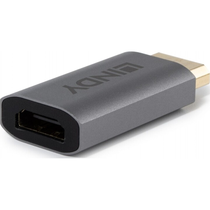 Lindy 41095 Conversor ativo DisplayPort para HDMI 8K60 cinzento