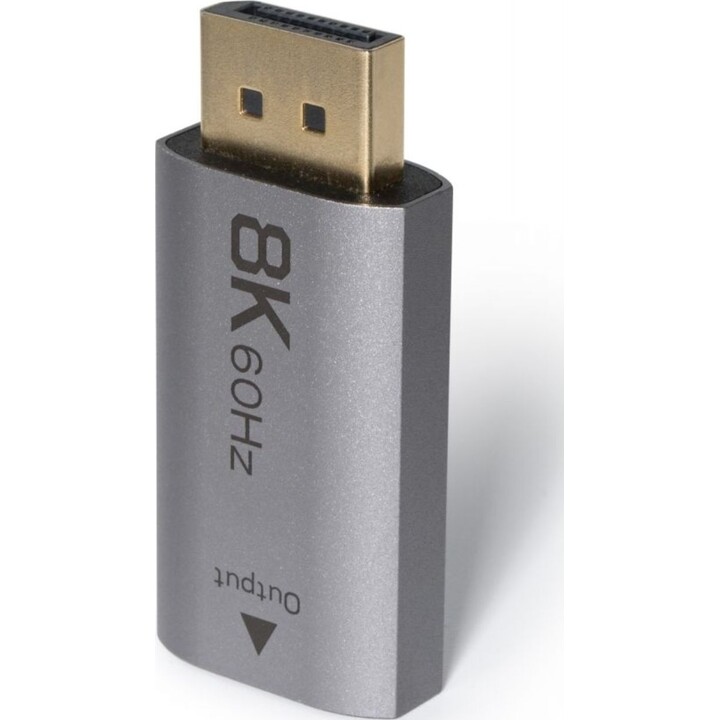 Lindy 41095 Conversor ativo DisplayPort para HDMI 8K60 cinzento