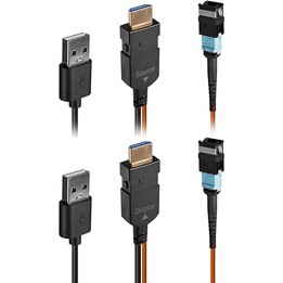 Extender HDMI 8K60 de fibra óptica de 100m MPO
