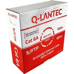 Q-LANTEC S/FTP câble réseau cat.6A, paire torsadée, LSOH