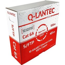 Cable de red Q-LANTEC S/FTP cat.6A, par trenzado, LSOH