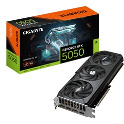 GIGABYTE GeForce RTX 5050 GAMING OC 8G Graphics Card - 8GB GDDR6, 128bit, PCI-E 5.0, 2632MHz Core Frequency, 2 x DP, 2