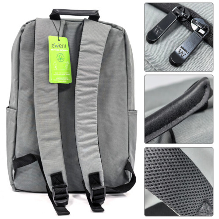 Ewent Ew2538 Zaino per laptop da 40,9 cm (16,1") Grigio
