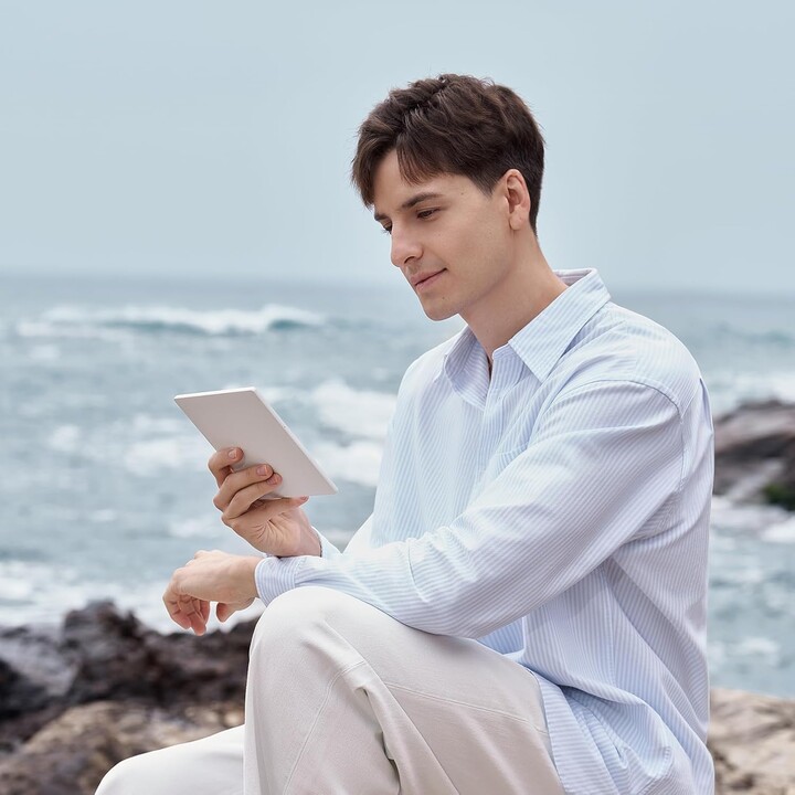 E-Book, BOOX Go 7, Play Store, Adatto per la scrittura, pulsanti per la svolta di pagina, 300 dpi, bianco