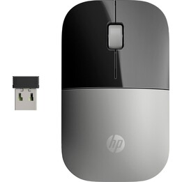Ratón inalámbrico HP Z3700 plateado, Conexión inalámbrica de 2,4 GHz, Batería de larga duración