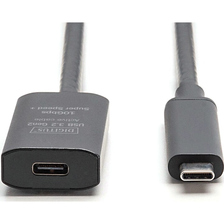 DIGITUS Verlängerungskabel USB-C--USB-C St./Bu. 10G 5,00 m