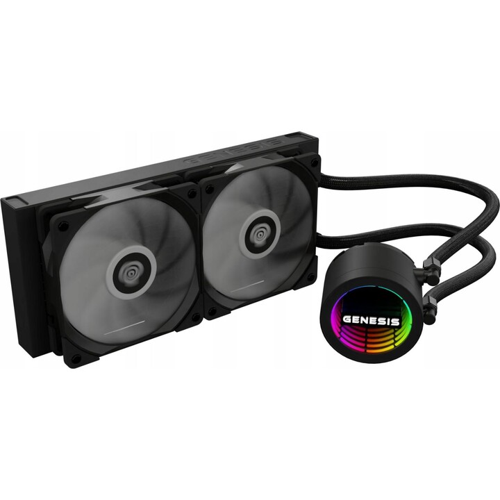 Genesis hydria raffreddamento ad acqua 240 argb nero