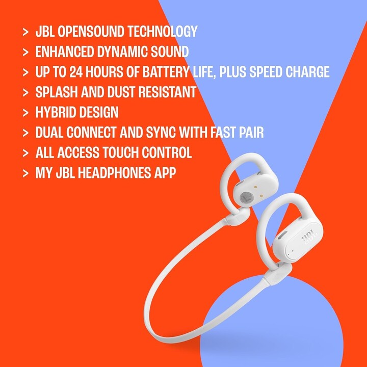 Auriculares Bluetooth JBL Soundgear Sense con estuche de carga/8 horas de duración de batería/Negro