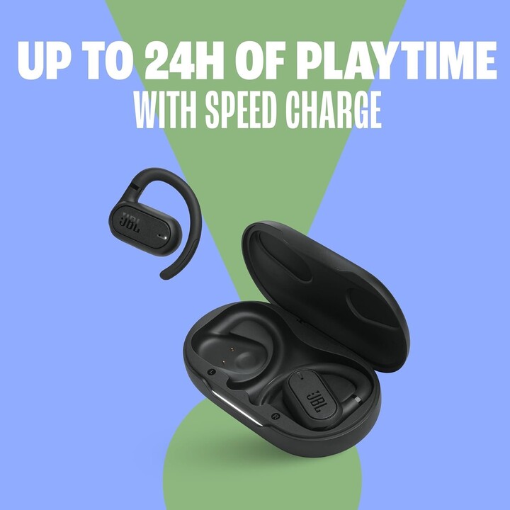 JBL Soundgear Sense Auriculares Bluetooth com Estojo de Carregamento/ 8H Bateria/ Preto