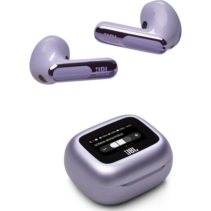 Auriculares Bluetooth JBL Live Flex 3 con estuche de carga/ 10 horas de reproducción/ Morados