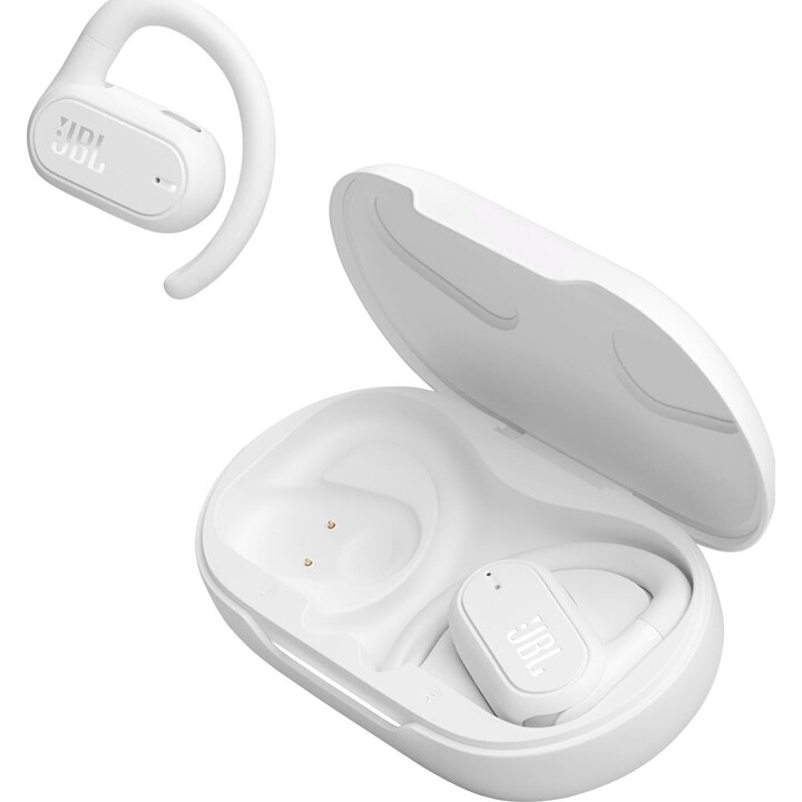 Cuffie Bluetooth JBL Soundgear Sense con custodia di ricarica/ 8 ore di riproduzione/ Bianco