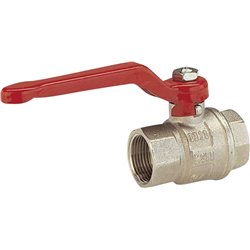 Válvula de bola 1/2 pulgada de plata, rojo, 07335-20
