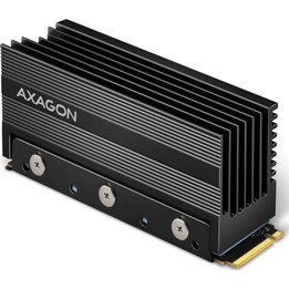 Axagon CLR-M2XL système de refroidissement d’ordinateur M.2 NVMe SSD, Disque électronique Dissipateur thermique/Radiateur Noir 1