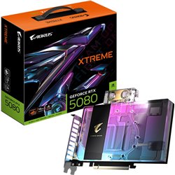 Gigabyte Aorus Geforce RTX 5080 Xtreme Waterforce Wb 16g Grafikkarte – 16 GB GDDR7, 256 Bit, PCI-E 5.0, 2805 MHz Kerntakt, 3 Wb-