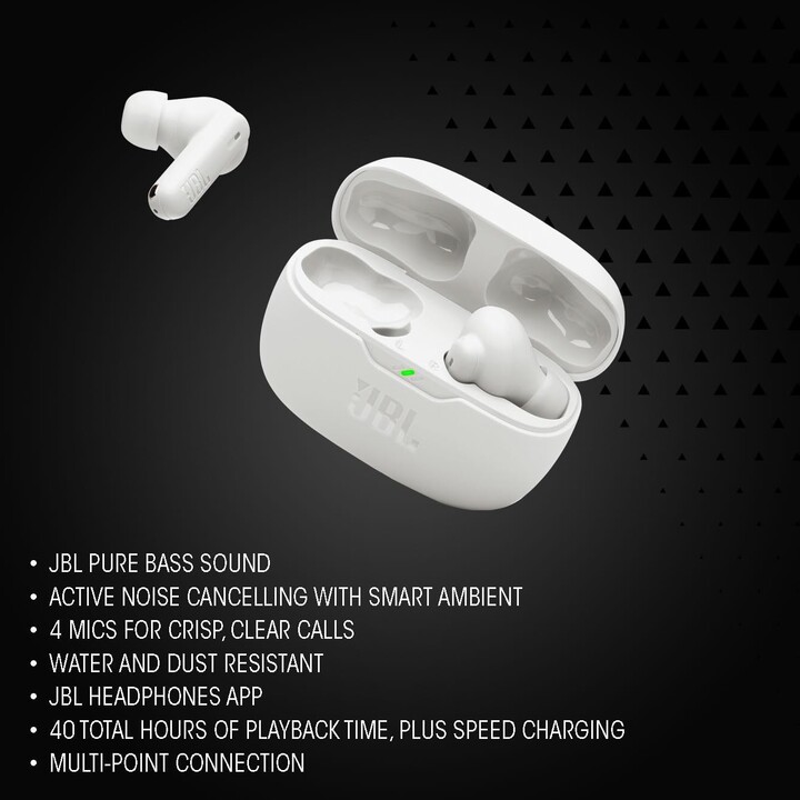 JBL Wave Beam 2 Bluetooth Preto - Auriculares Sem Fios