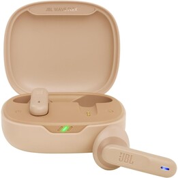 JBL Vibe Flex, Auriculares Bluetooth com Estojo de Carregamento, 8H Autonomia, Bege