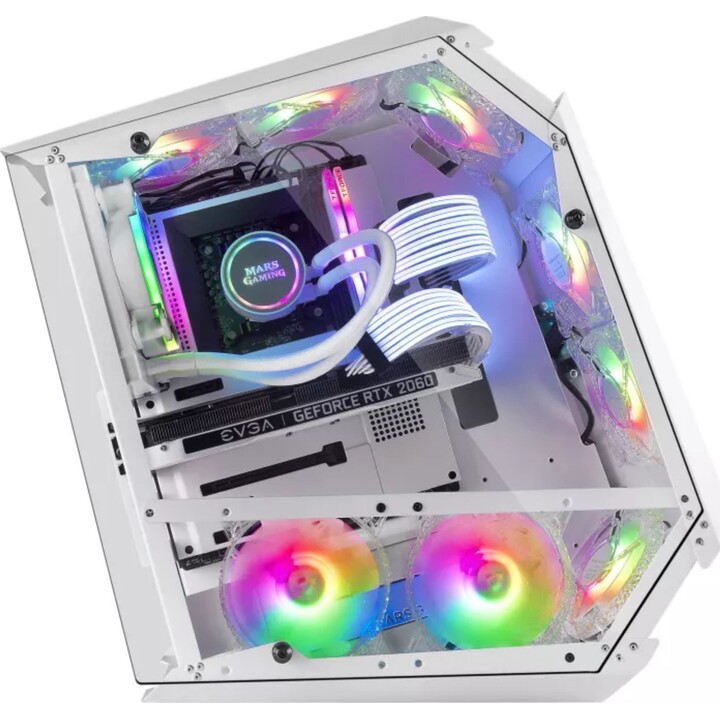Étui de jeu Mars Gaming MC51 Mid Tower / Blanc
