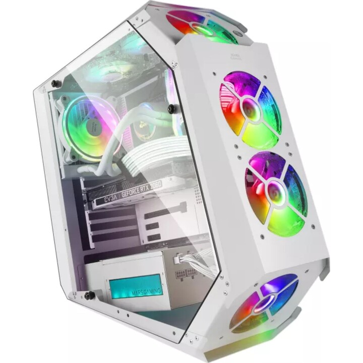 Étui de jeu Mars Gaming MC51 Mid Tower / Blanc