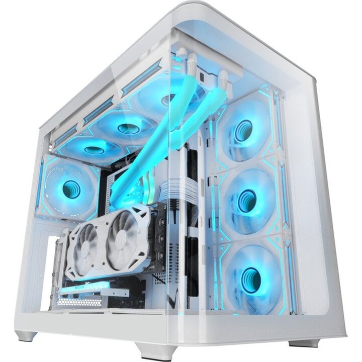 Mars Gaming MC-FUSION/Boîtier de jeu semi-tour blanc