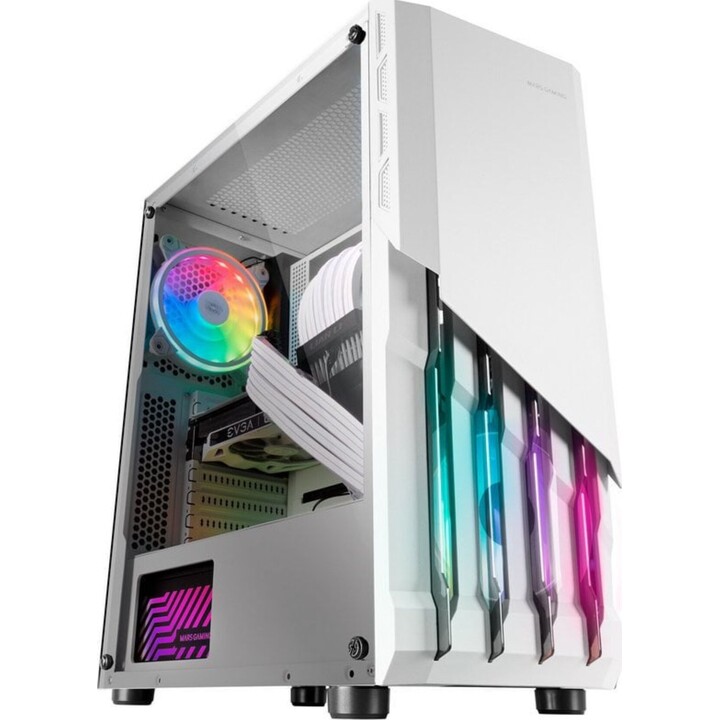Mars Gaming MC-X2/ White Mid-Tower Gaming Case