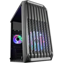 Caja de PC Mars Gaming MC-S2 Micro-ATX FRGB USB 3.0 con carcasa negra