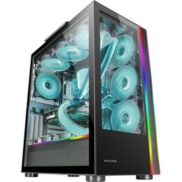 Caja de PC Mars Gaming MC-Ultra Tower Custom XXL Vidrio templado USB 3.0 ARGB Negro