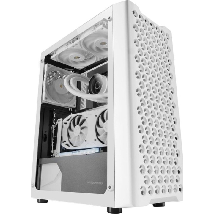 Mars Gaming MC-iPRO/Weißes Semi-Tower-Gaming-Gehäuse
